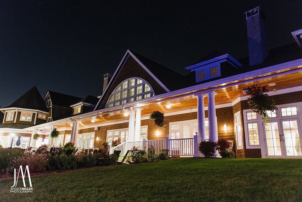 night picture of clubhouse