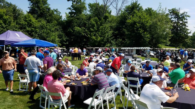 Group of Members on the event lawn