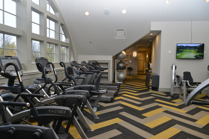 fitness room with equipment