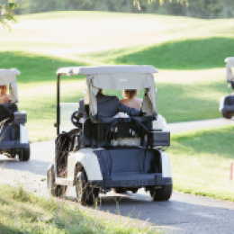 golf carts on course